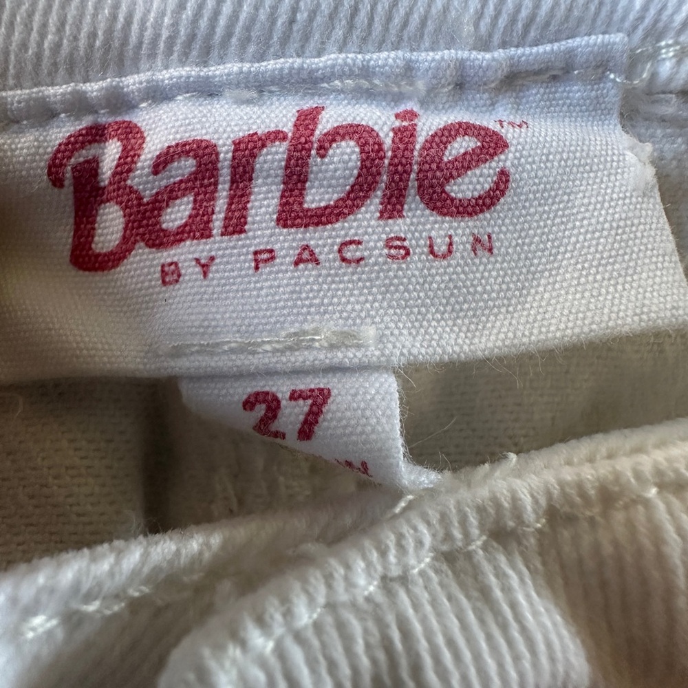 Barbie™ by PacSun White Denim Skirt & Bustier Top Set - Picture 6 of 12